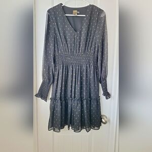 Elegant Black Dress with Gold Accents